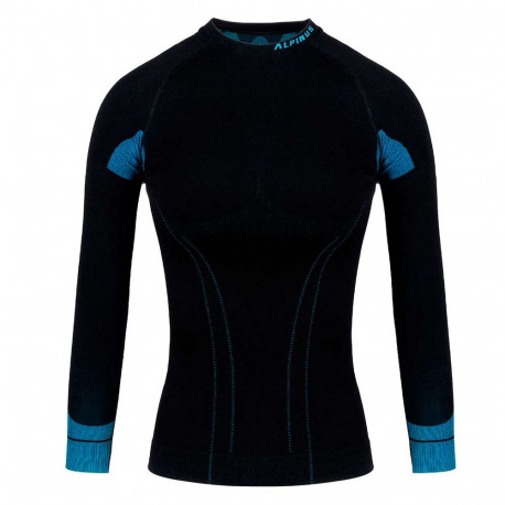 Bluza termoaktywna damska Alpinus Tactical Base Layer czarno-niebieska GT43210 M