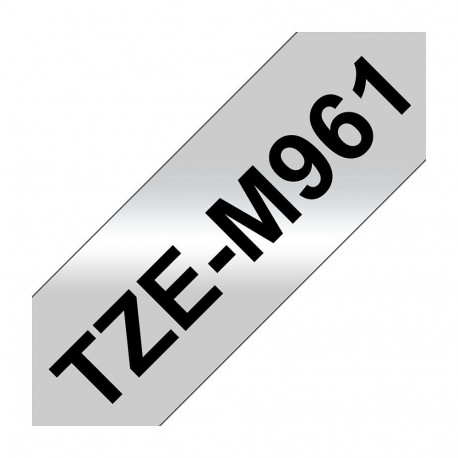Brother P-Touch TZE-M961 must matt-hõbedal 36mm 1 tk pakis