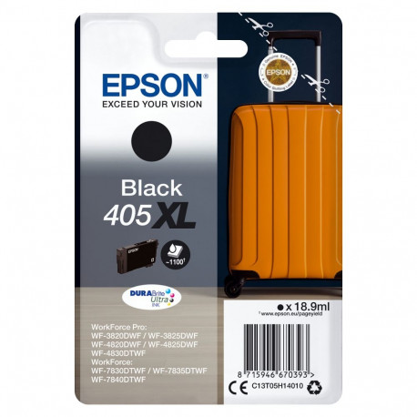 Epson 405XL 18.9 ml XL must originaal tindikassett RF-/akustilise häiresignaaliga blisterpakendis