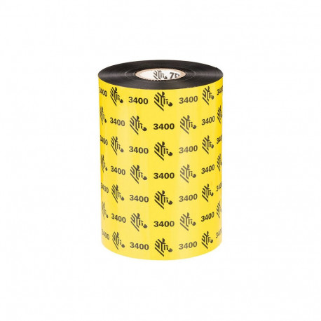 "Zebra 3400 Wax/Resin - 1 - Schwarz - 110 mm x 450 m - Thermotransfer-Farbband"