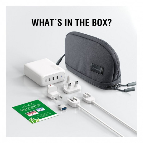 4smarts reisilaadija GaN Flex Pro 200W 4 USB-C