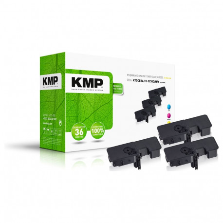 "KMP Toner K-T83CMYX cyan, magenta, gelb kompatibel zu KYOCERA TK-5230C/M/Y, 3er-Set"