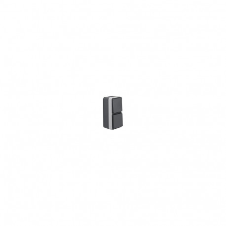 "Berker 47803515 FR-Kombination Wechselschalter/Steckdose SCHUKO AP W.1 grau"