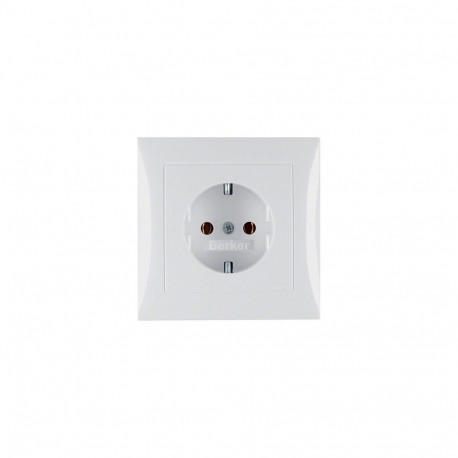 Berker 4742 89 89 SCHUKO pistikupesa katteplaat polaarvalge