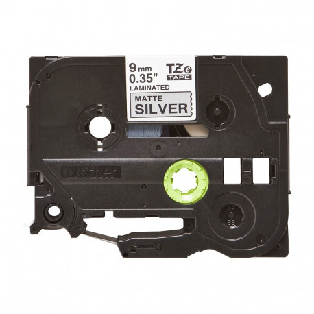 Brother P-Touch TZE-M921 must hõbedasel matil metallikul rull (0,9 cm x 8 m)