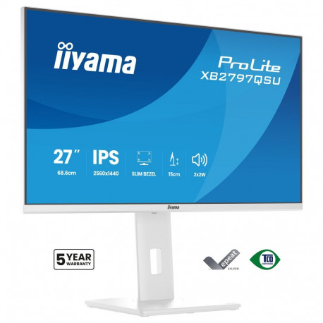 Iiyama monitor ProLite XB2797QSU-W1 68,5cm/27" 2560x1440 16:9 WQHD IPS 1ms 75Hz HDMI DisplayPort USB