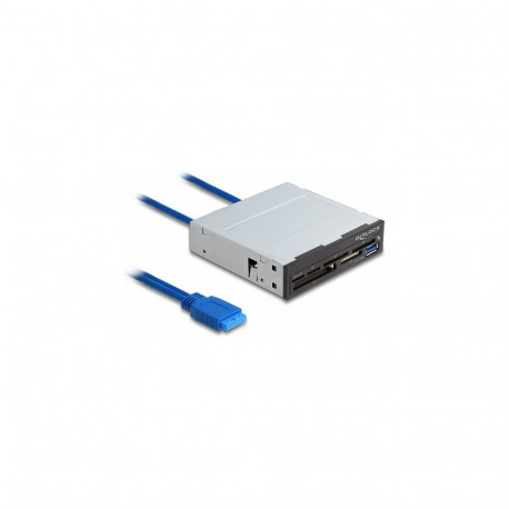 "3.5? SuperSpeed USB Card Reader 6 Slots + 1 x USB Typ-A Buchse"