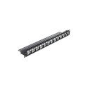 "Delock 19? Keystone Patchpanel 24 Port abgestuft schwarz"