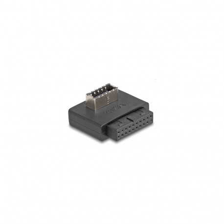 USB 5 Gbps adapter kontaktliistupesast sisemise Type-E Key A pesani, nurgeline, korpusega