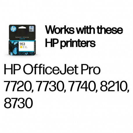 HP 953 originaal kollane tindikassett F6U14AE BGX 700 lehekülge