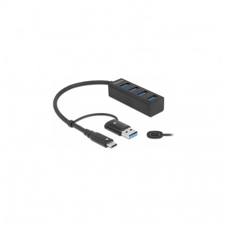 4-pordiline USB-jaotur 5 Gbps USB Type-C™ või USB Type-A ühendusega