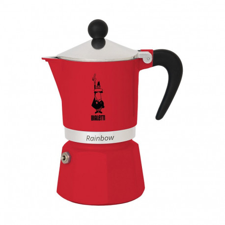 Bialetti kohvimasin Rainbow, punane