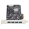 "4-PORT USB-A PCIE CARD 5GBPS"