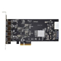 4-pordiline USB-A PCIe kaart 5Gbps