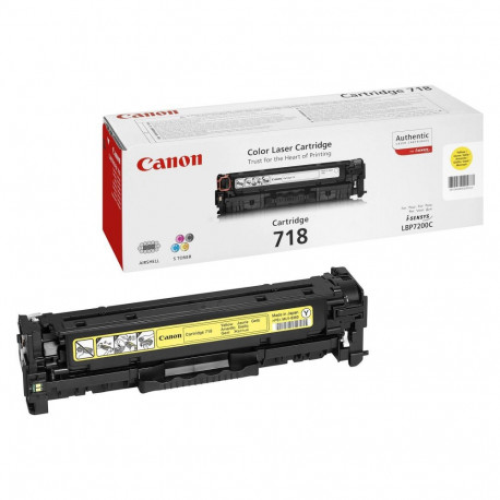 Canon toner 718Y 2900pgs ISO 19798, yellow