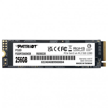 "M.2 Patriot 256GB P320 PCIe 3.0 2200/1200 PE996"