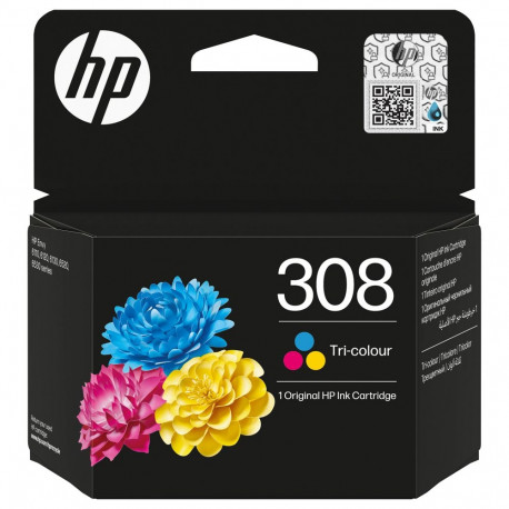 "HP 308 Tri-color Original Ink Cartridge"