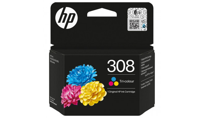 HP 308 kolmevärviline originaal tindikassett