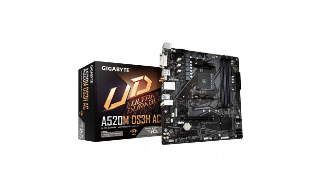 "Gigabyte A520M DS3H AC (A520.AM4.mATX.DDR4)"