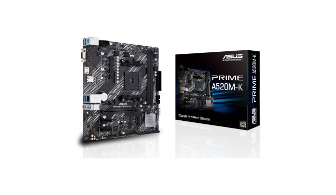 ASUS PRIME A520M-K emaplaat (AMD.AM4.DDR4.mATX)