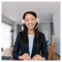 Logitech H390 roosa juhtmega USB-A peakomplekt