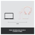 Logitech H390 roosa juhtmega USB-A peakomplekt