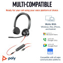 HP Poly Blackwire C3325 stereo peakomplekt USB-C/A & 3.5 mm