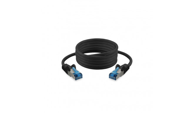 "Patchkabel CAT6a RJ45 S/FTP PiMF 1m Schwarz"