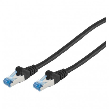"Patchkabel CAT6a RJ45 S/FTP PiMF 0,25m Schwarz"