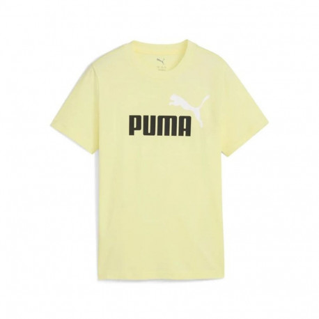 Laste Lühikeste varrukatega T-särk Puma Essentials 2 Color No.1 Log Khakiroheline - 7-8 aastat