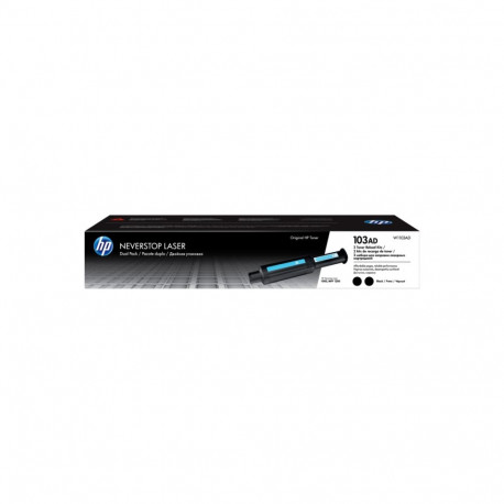 HP 103AD Dual Pack (W1103AD) Toner Cartridge, Black