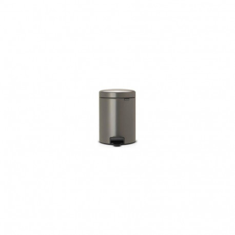 NewIcon 5L plaatina pedaaliga prügikast 112683