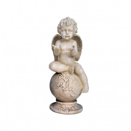 STATUE ANGEL ON GLOBE