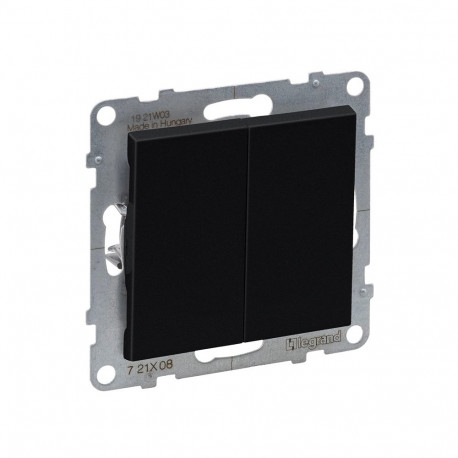 2G kahepoolne lüliti automaatklemmid must