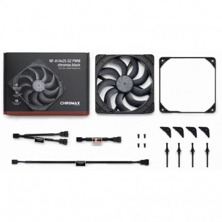 Noctua NF-A14x25 G2 PWM chromax.black