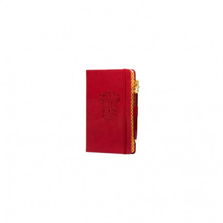Notebook - Harry Potter Gryffindor Classic Vegan Leather 184 Lined Pages with Pen