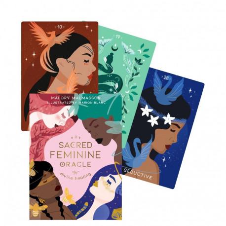 Oracle Deck - Sacred Feminine Orakulo 43 Cards 7 Archetype Families 14x10x3.5 cm