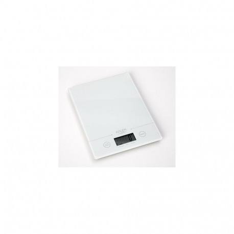 Kitchen Scale - Adler AD 3138 Electronic Square with LCD Display, 5 kg Capacity, White
