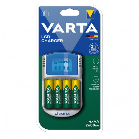 Varta LCD charger 57070 with 4xAA Battery charger