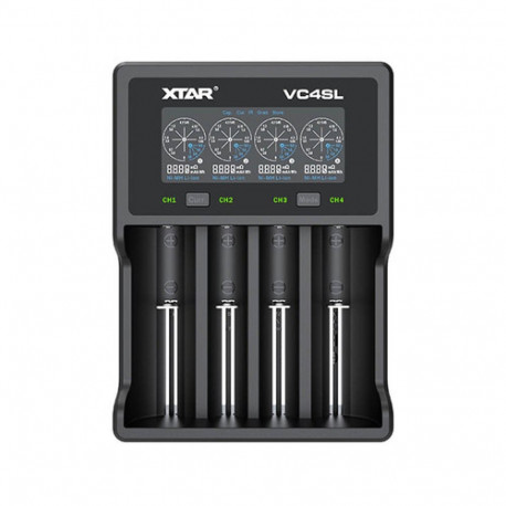 Battery Charger - Xtar VC4SL 1-4 Li-ion/Ni-MH, LCD Display, USB-C
