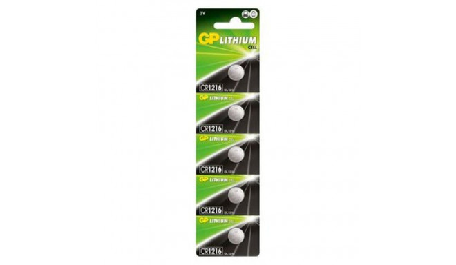 GP CR1216 batteries 5 pcs.