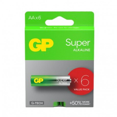 GP LR6 AA Super (G-TECH) batteries 6 pcs.