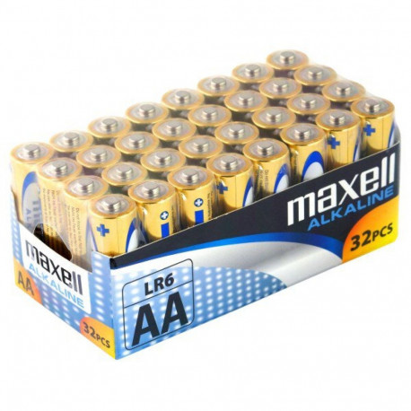 Maxell AA LR6 batteries 32 pcs.