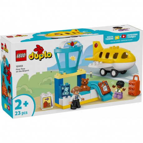 Klocki duplo 10443 pierwszy raz: na lotnisku