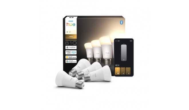 Philips Hue W 810 A60 4P EU | E27 | soe kuni jahe valge valgus | Bluetooth, Zigbee