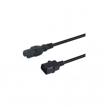 "Equip Stromkabel C14 ->C15 St/Bu schwarz 1.80m"