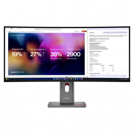 "Lenovo ThinkVision P40WD-40 WUHD Curved Monitor 100,8 cm (39,7"")"