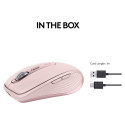 "Logitech MX Anywhere 3S Mouse optical 6 buttons wireless Bluetooth rose"