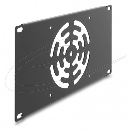 "10? 3 HE Rackblende für 1 Lüfter 120 x 120 mm dunkelgrau"