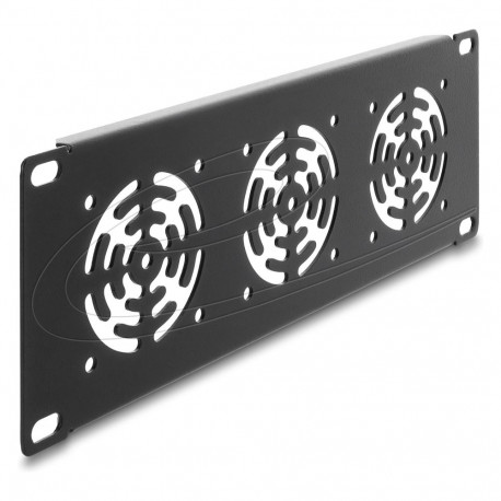 "10? 2 HE Rackblende für 3 Lüfter 60 x 60 mm dunkelgrau"